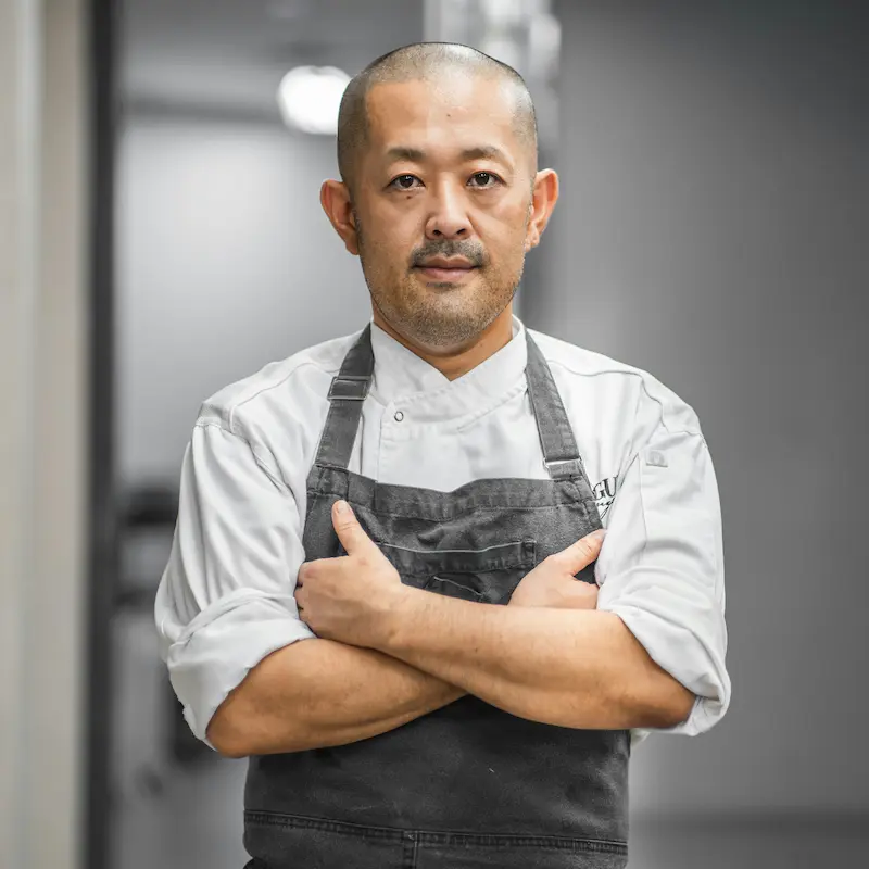 Restaurant chef in a working kitchen